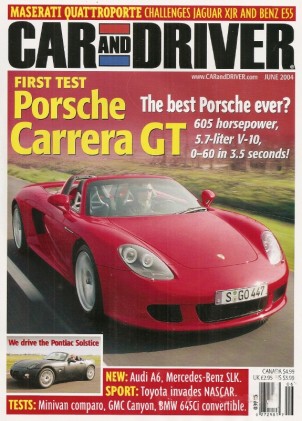 CAR & DRIVER 2004 JUNE - NOBLE, CROSSFIRE, VIPERS